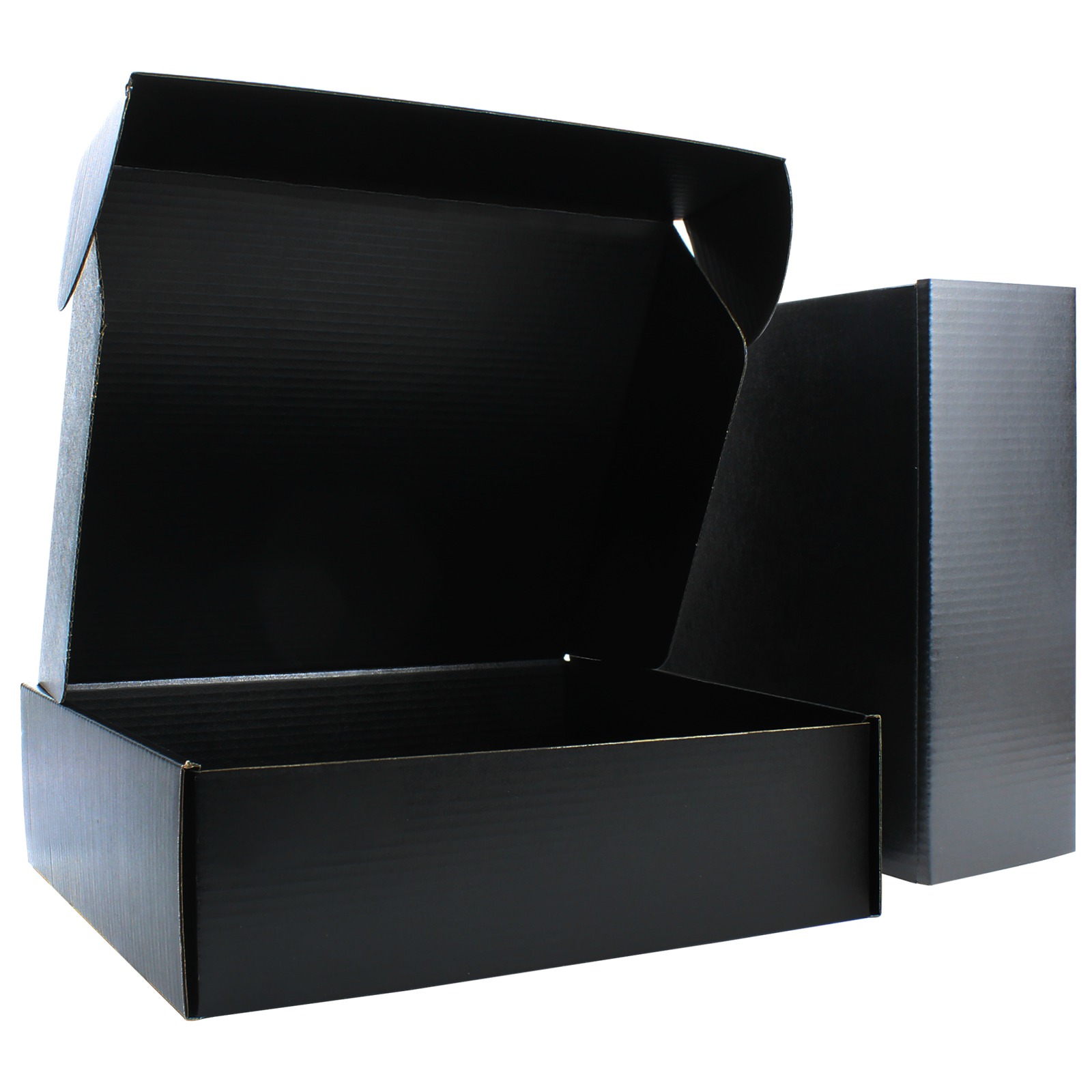 25-25x20x7-T4- Airplane Box - Double sided - Black