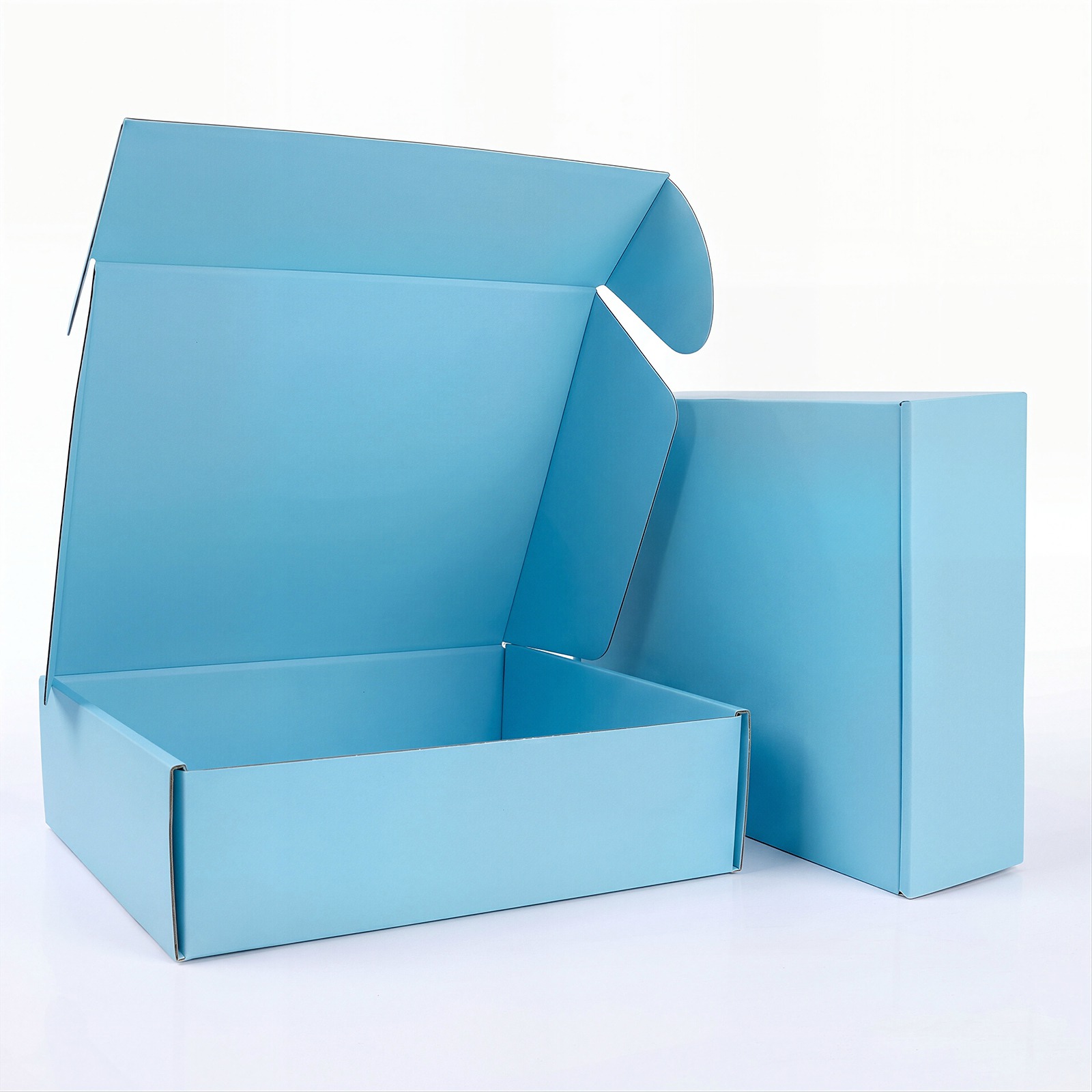 25-25x20x7-T4- Airplane Box - Double sided - Light Blue