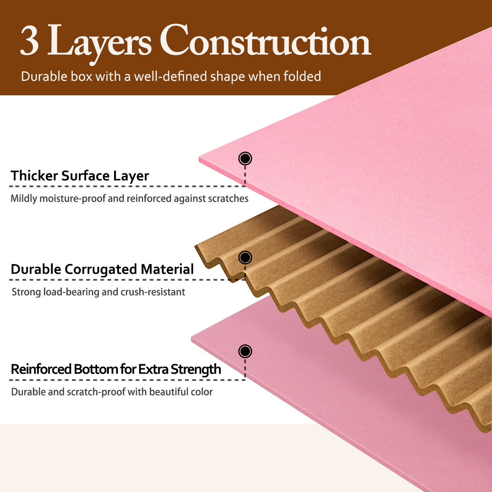 Bright Pink Mailing Boxes with Tuck-Top Lids – Available in Multiple Sizes - Image 3